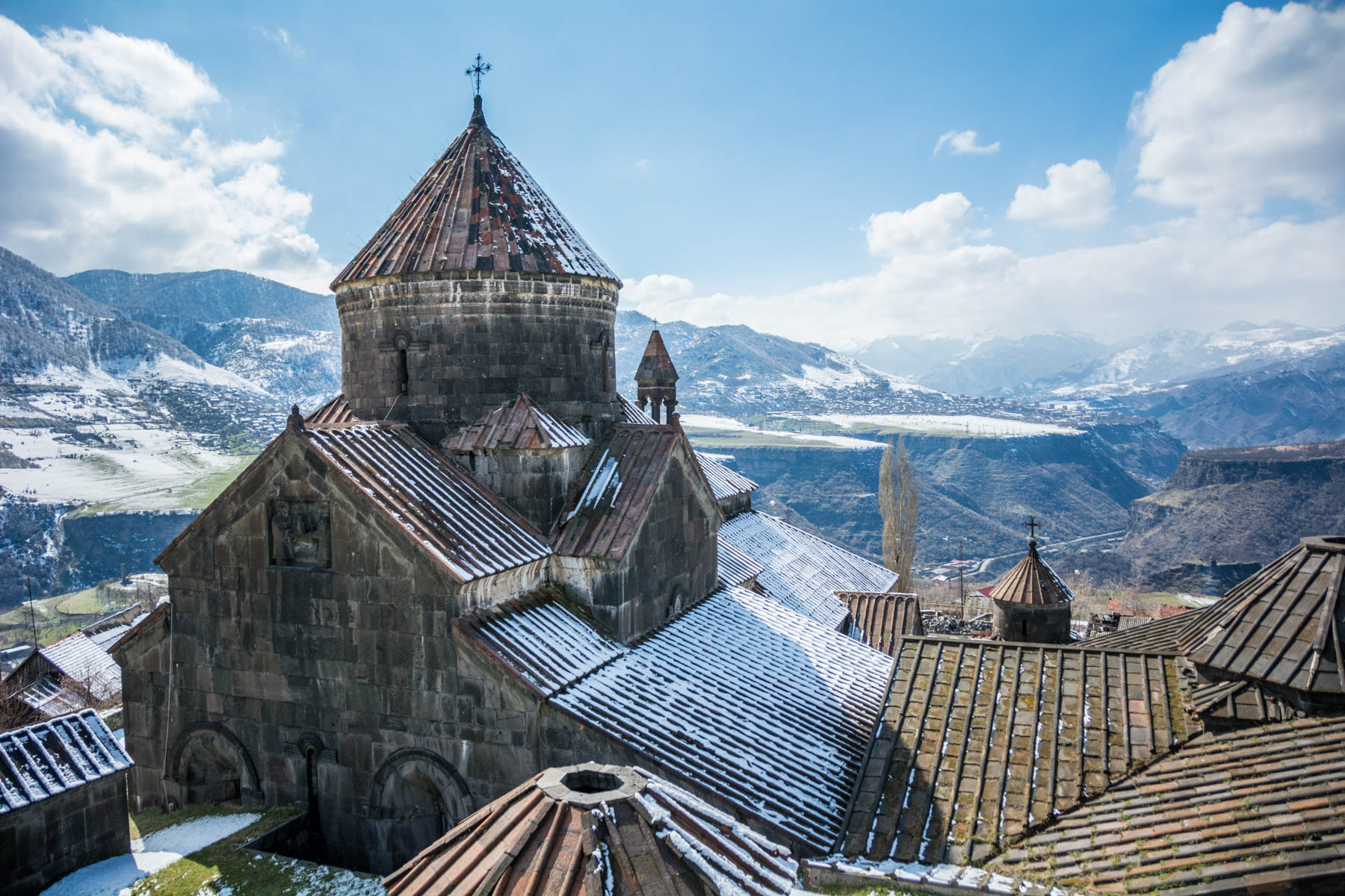 Why visit Armenia: The view from the bell tower of Haghpat monastery in Alaverdi, Armenia.