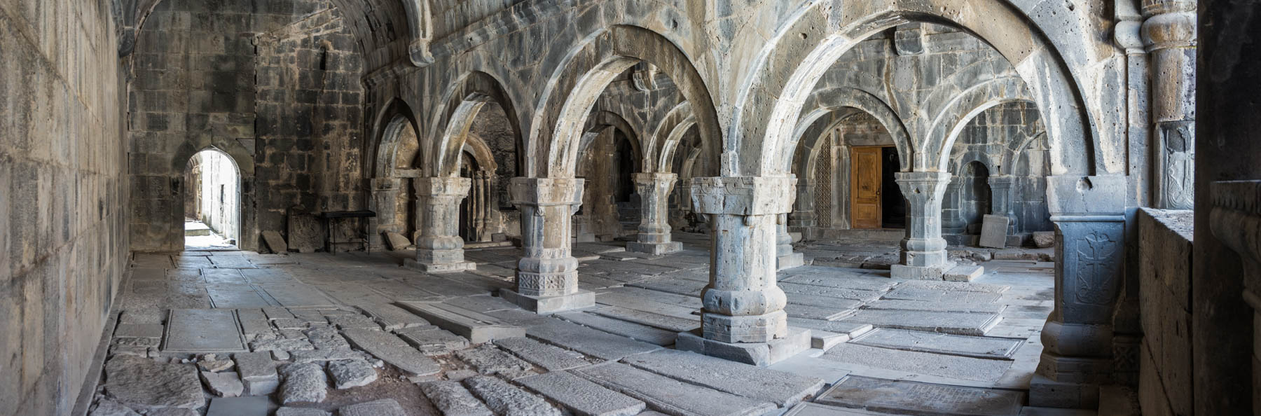 Arches inside Sanahin monastery, near Alaverdi Armenia
