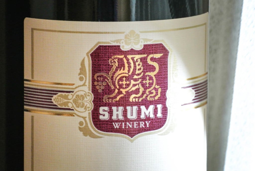 Shumi winery griffin crest Kakheti Telavi Georgia