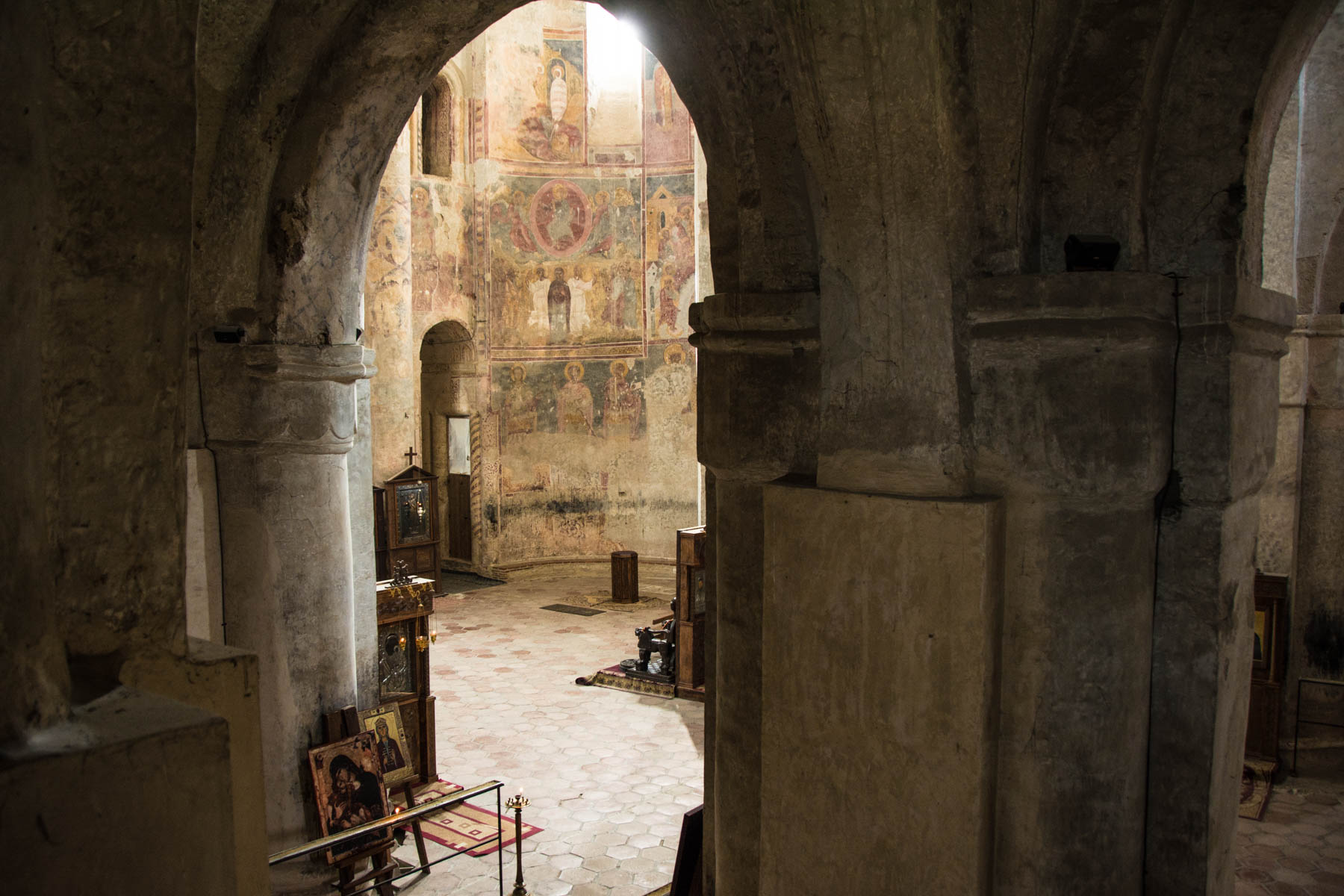 Interior of Alaverdi cathedral in Kakheti Georgia