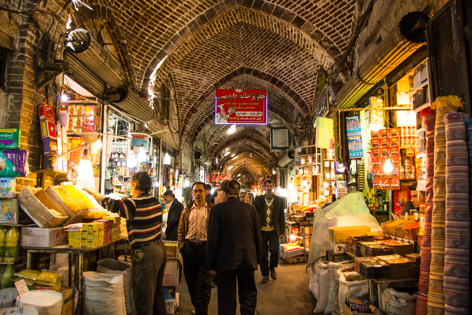 Wandering around the UNESCO-listed Grand Bazaar in Tabriz