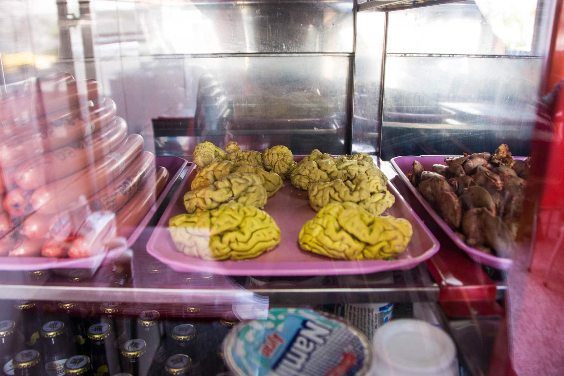 Sheep brains for sandwiches in Tabriz, Iran