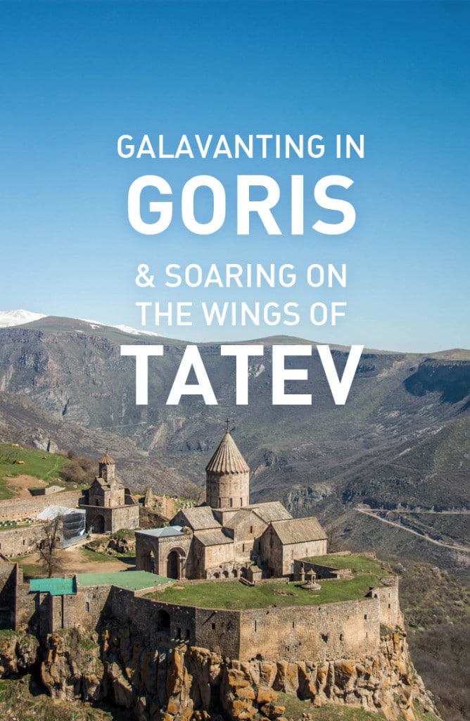 A romp through the rocky spires of Old Goris in southern Armenia, and a trip to the famous Tatev monastery. Includes information on how to get to Tatev from Goris