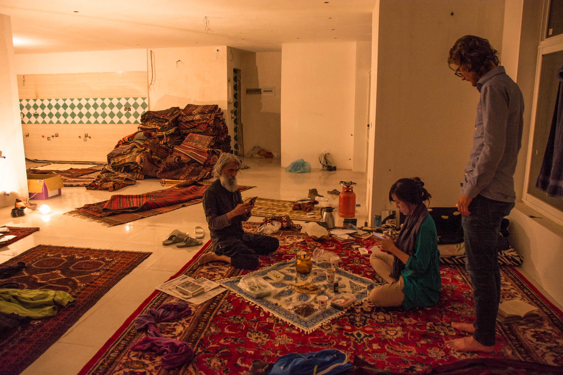 Tales of Iranian hospitality: indoor picnics in Isfahan, Iran