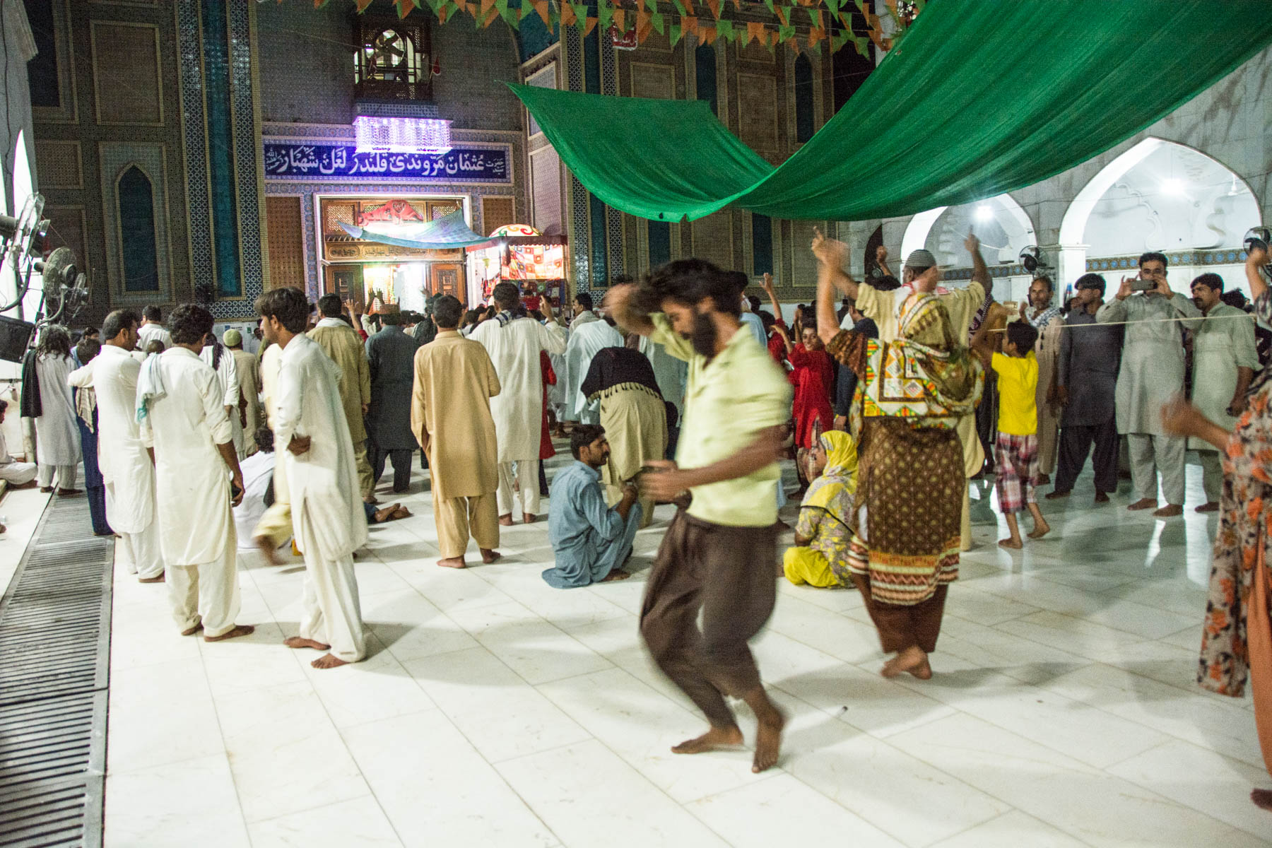 Sufi dancing at the Lal Shahbaz Qalandar shrine in Sehwan, Pakistan