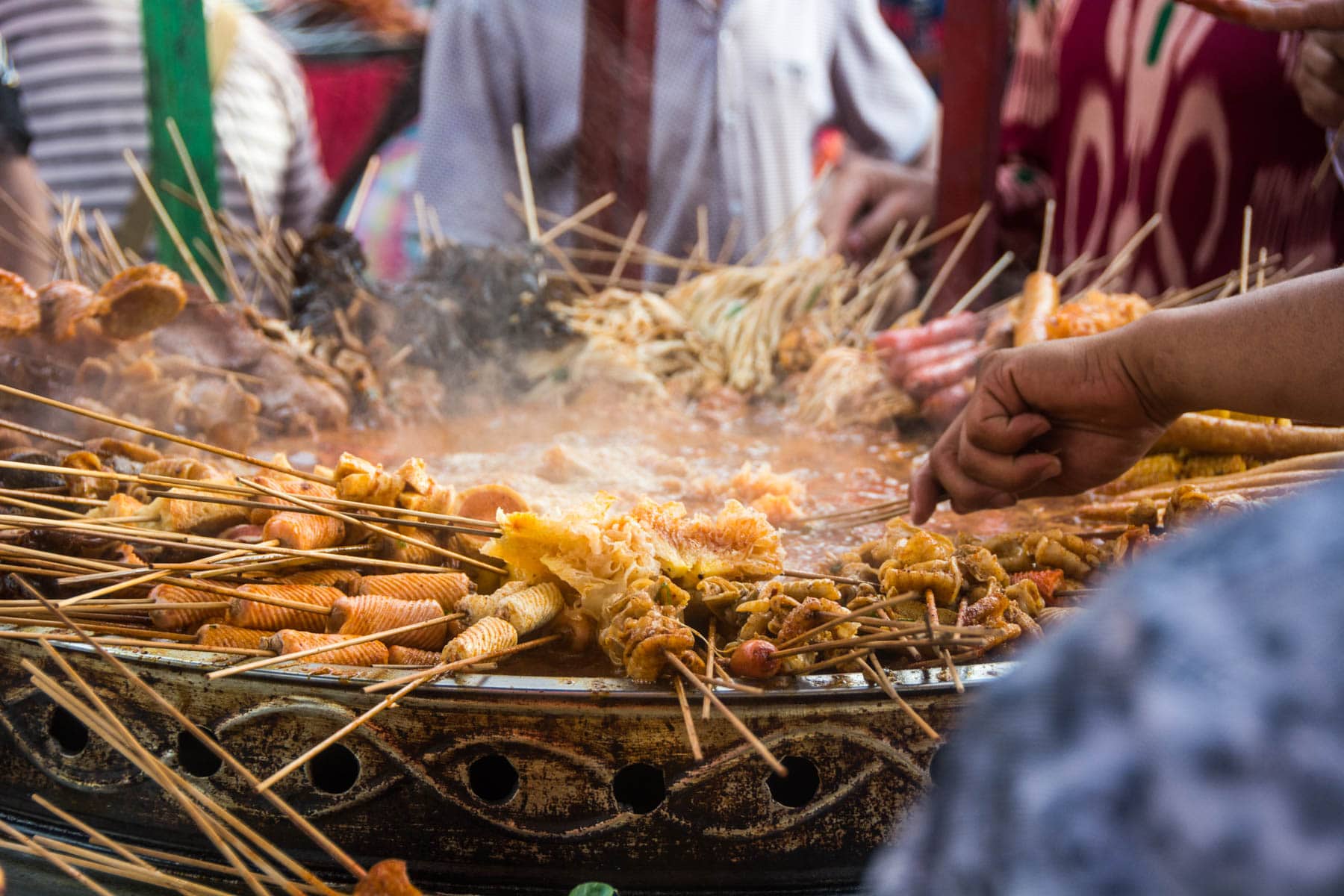 Street food in Kashgar, China