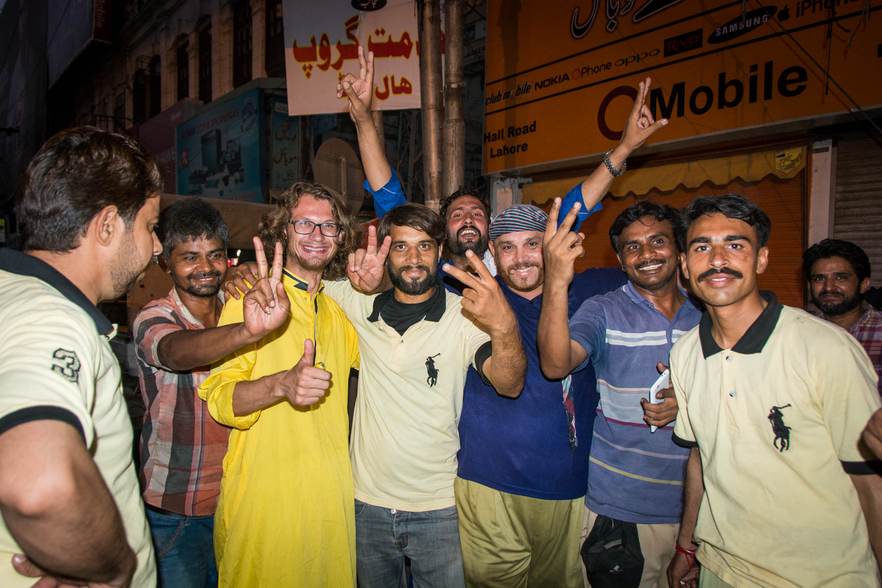 Swarmed by hordes of happy Pakistanis