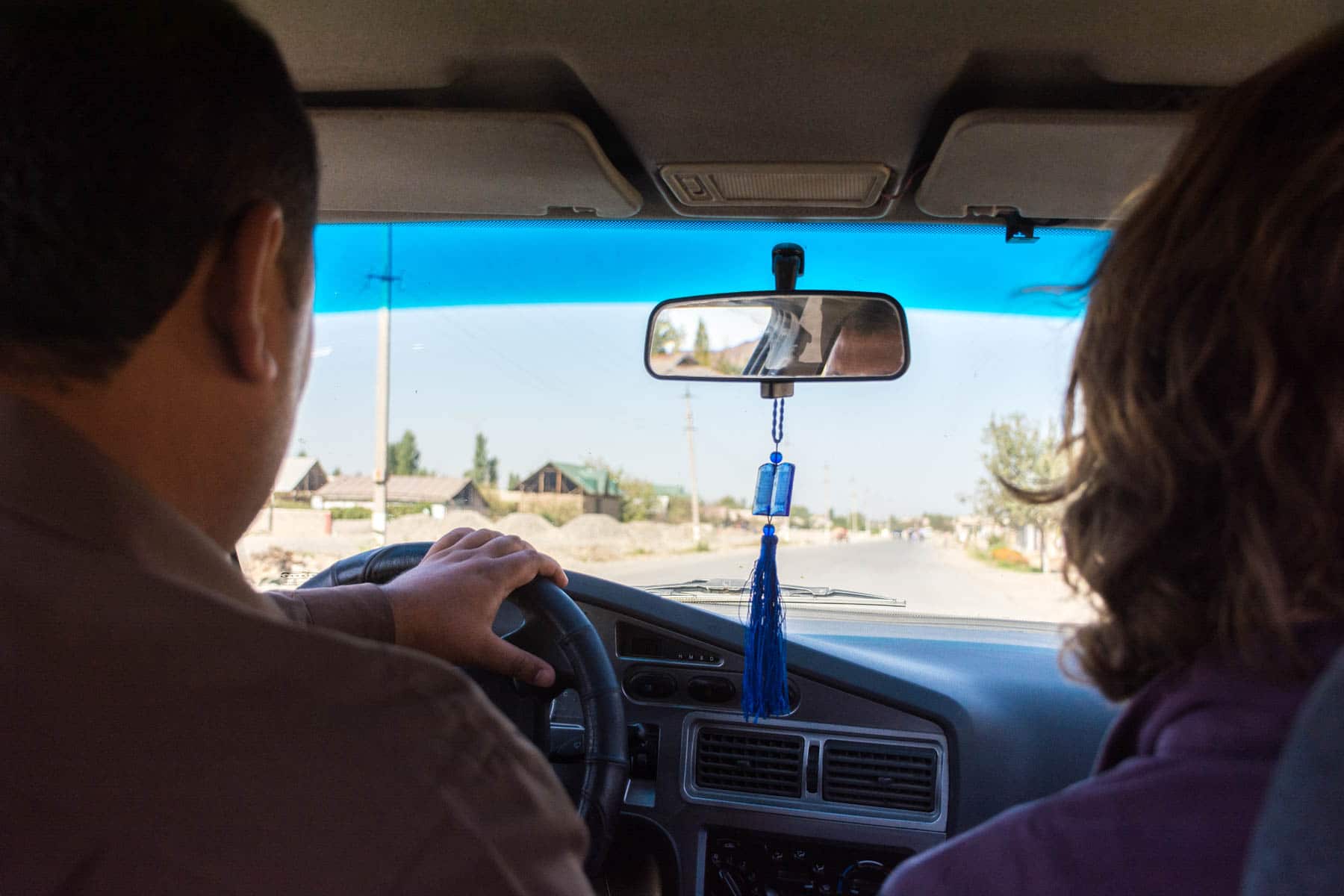 Taxi to Andijan from the Kyrgyzstan - Uzbekistan border crossing at Dostyk - Lost With Purpose