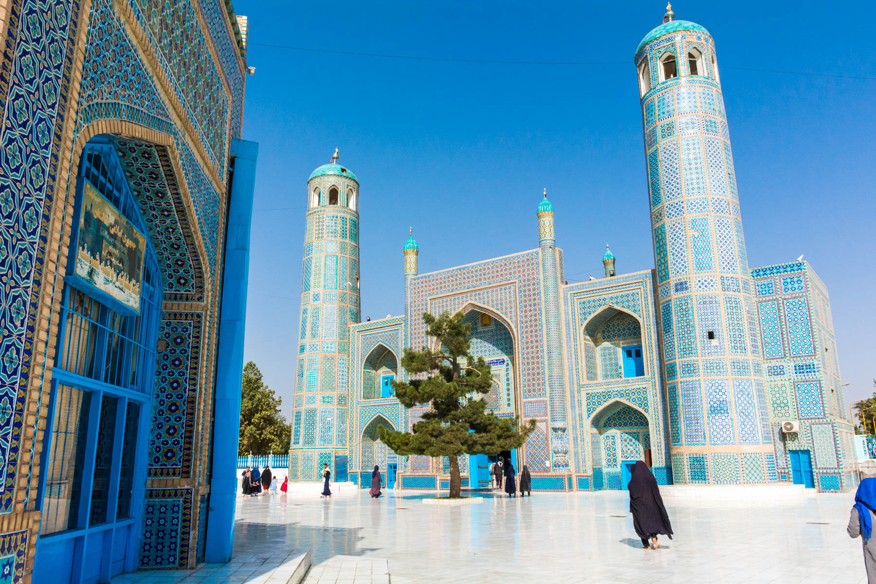 The shrine of Hazrat Ali in Mazar-i-Sharif