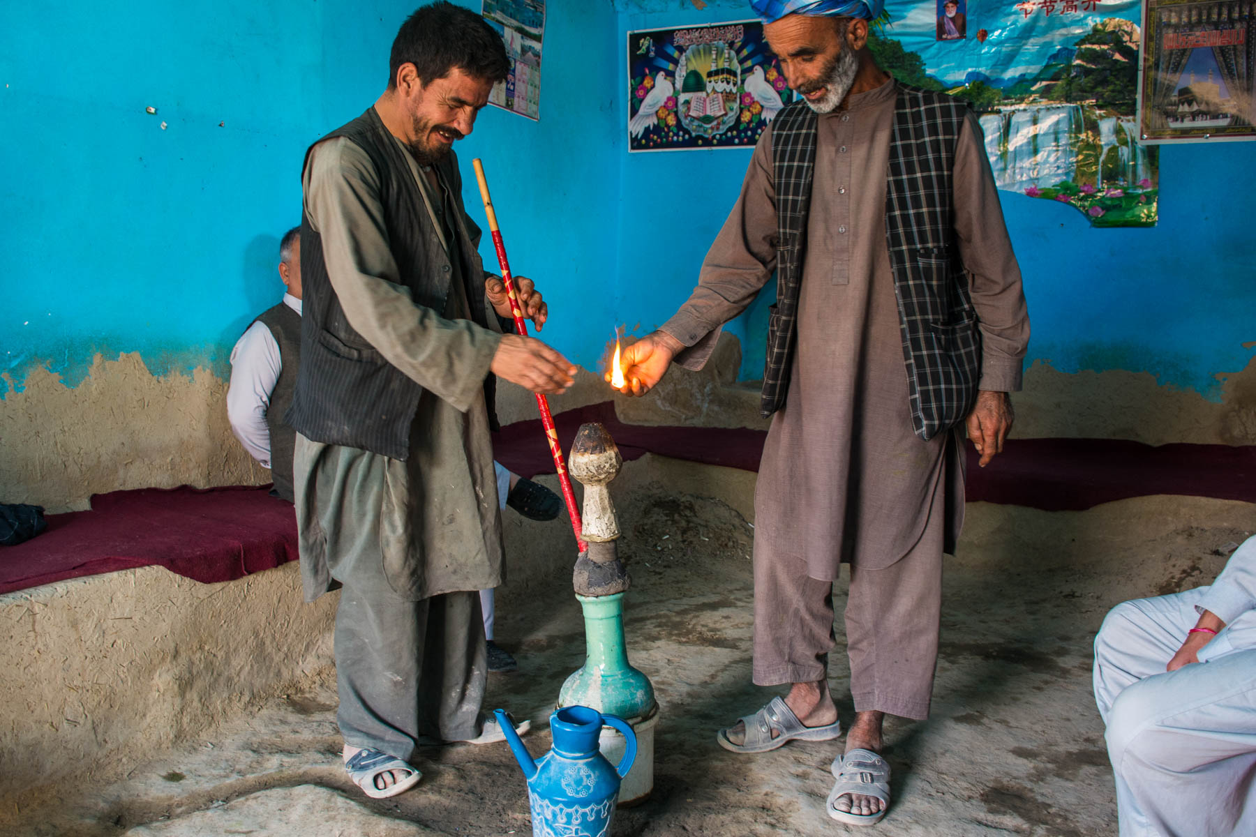 Lighting the bong in Balkh, Afghanistan - Lost With Purpose