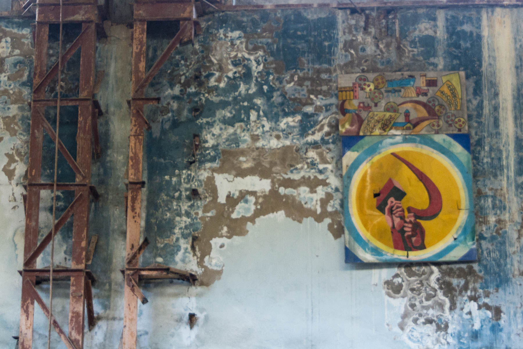 Soviet leftovers in an abandoned factory in Min Kush, Kyrgyzstan - Lost With Purpose