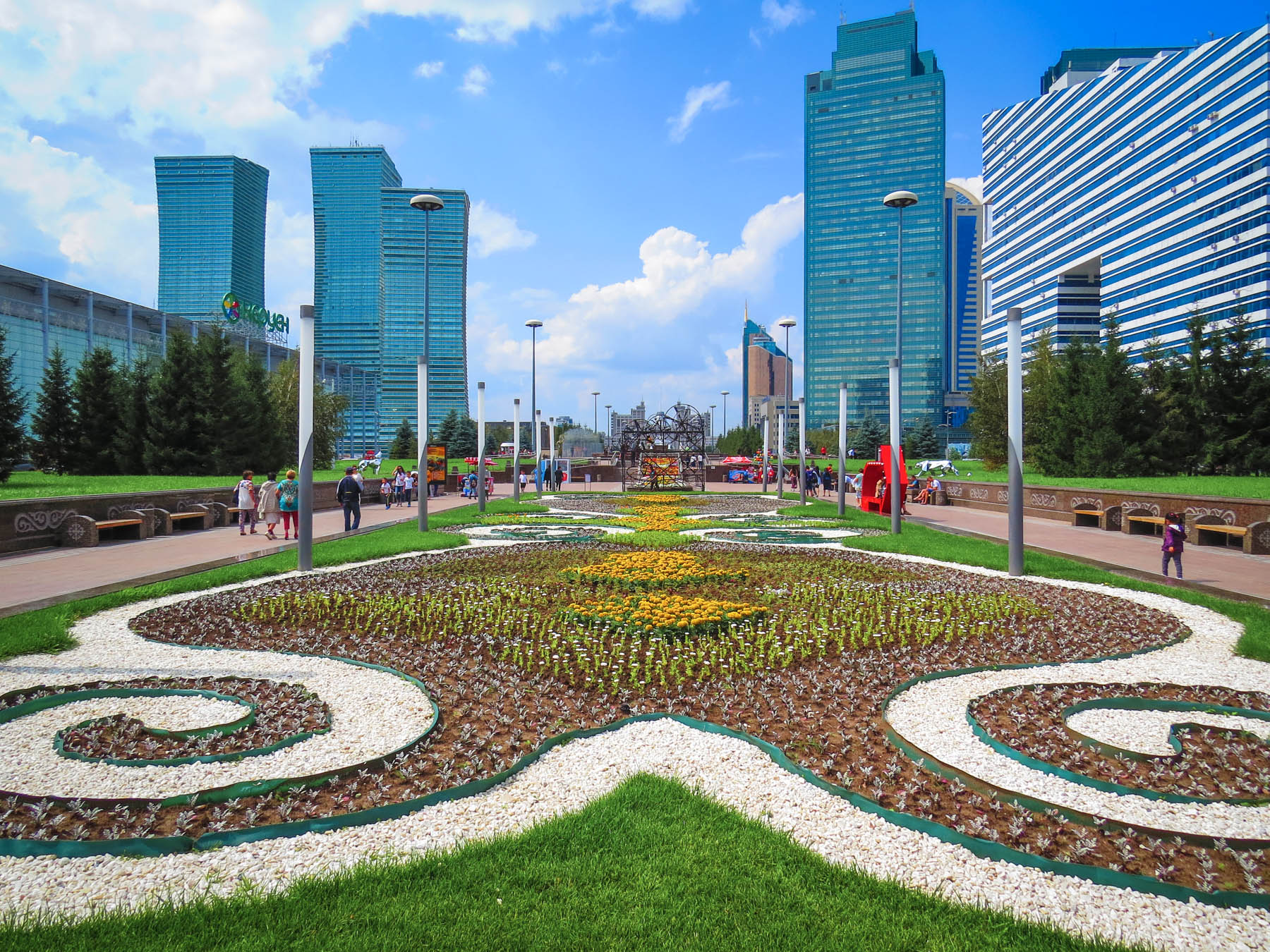 Things to do in Astana, Kazakhstan - The City Walk gardens