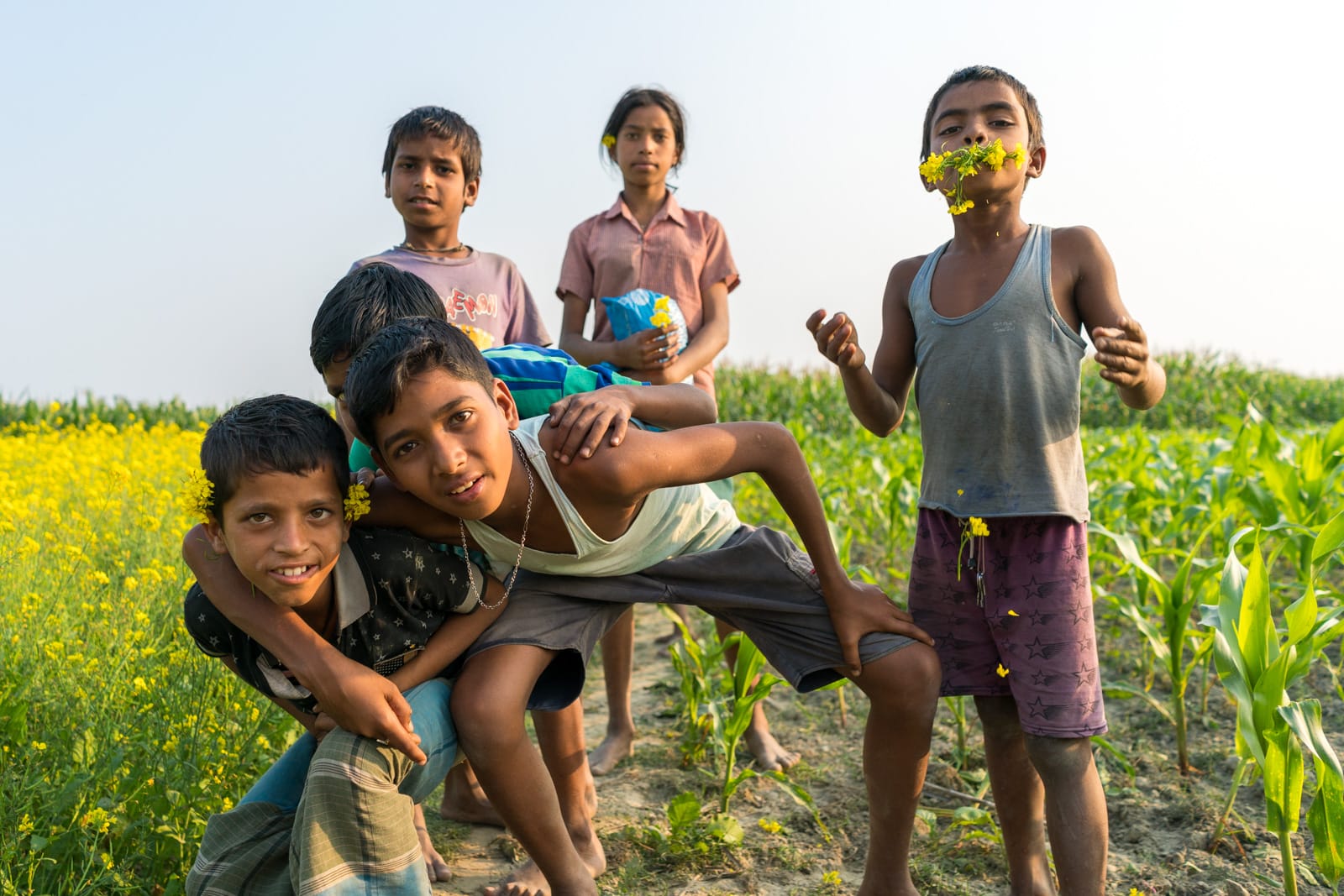 Boys in Assam, India