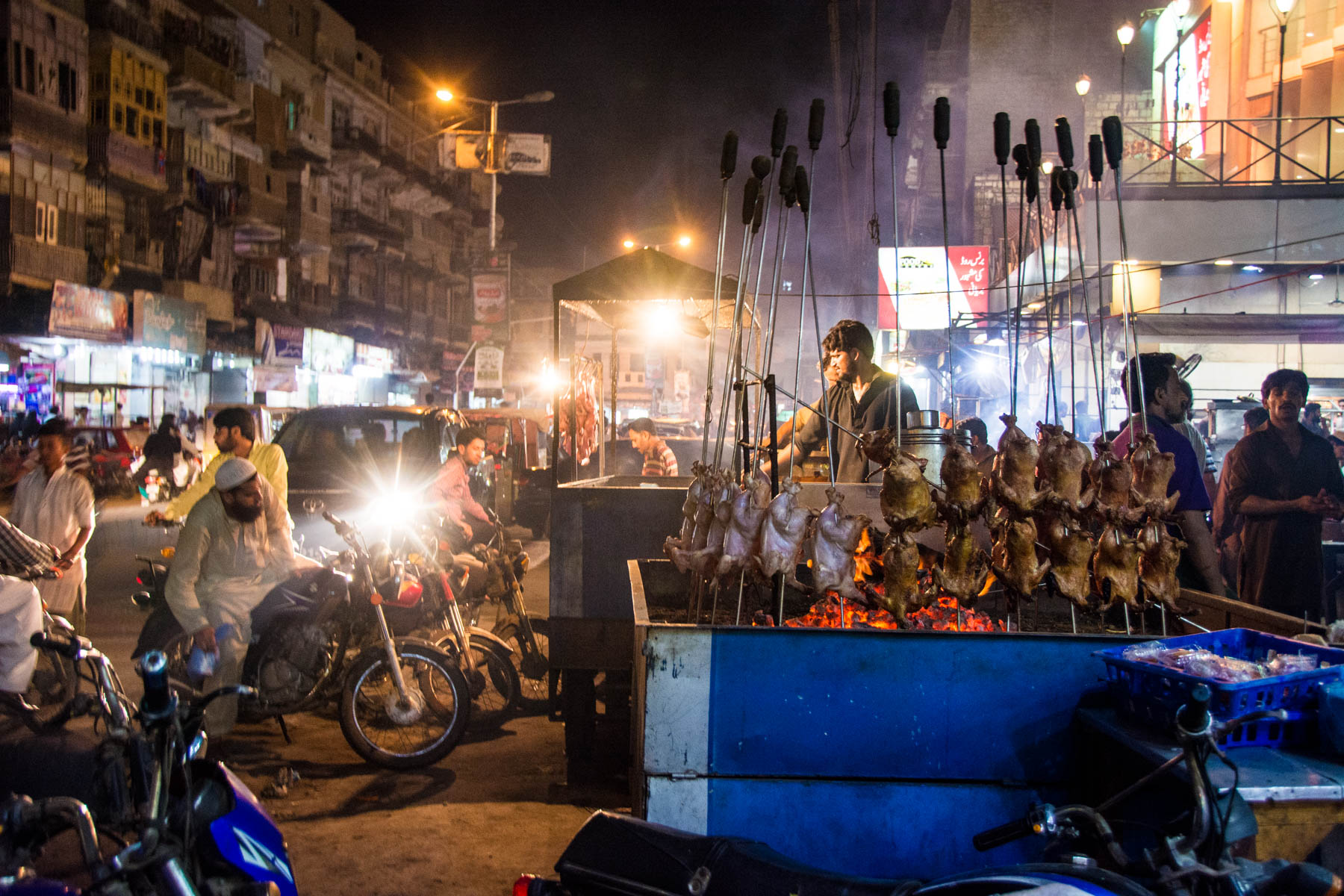 Street food at night on Burns Road in Karachi, Pakistan - Lost With Purpose