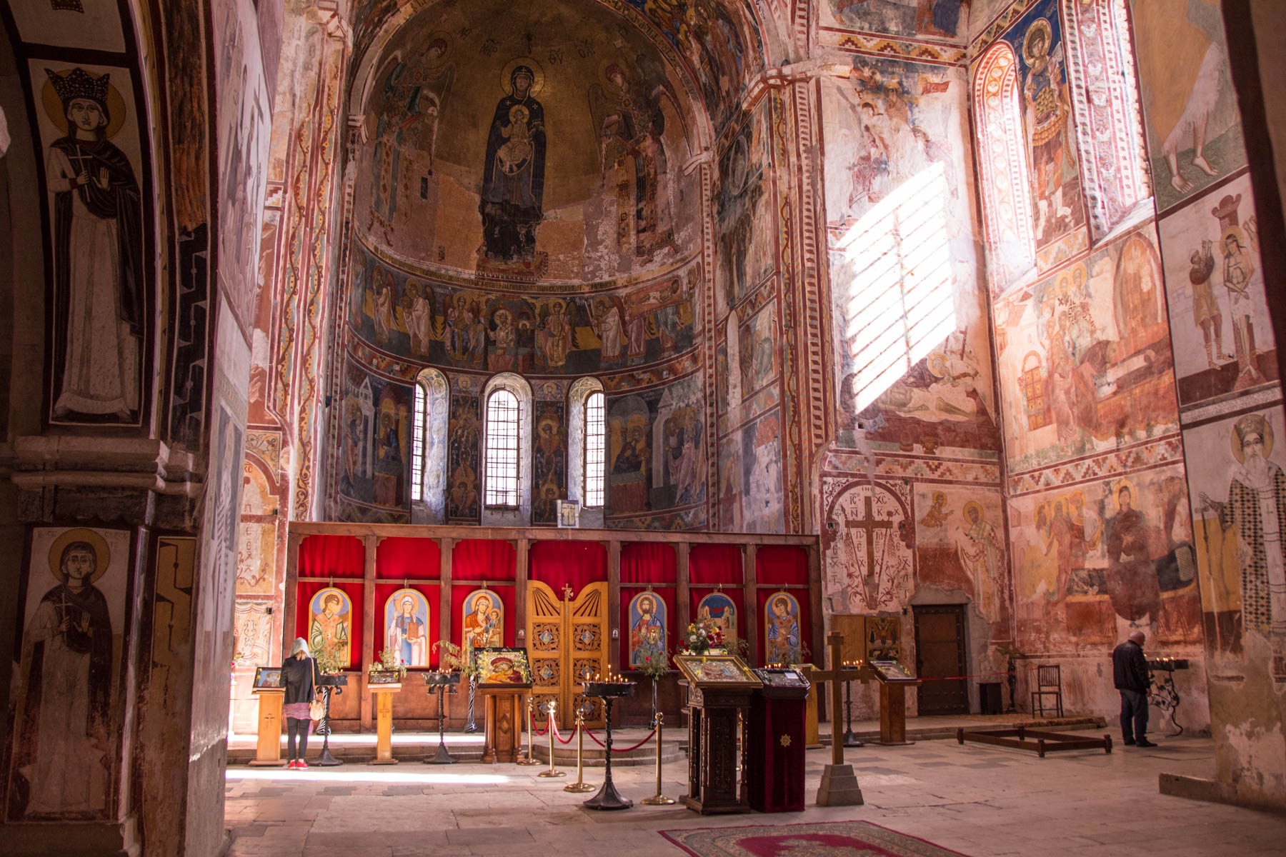 The interior of the stunning Gelati monastery in Kutaisi, Georgia - Lost With Purpose