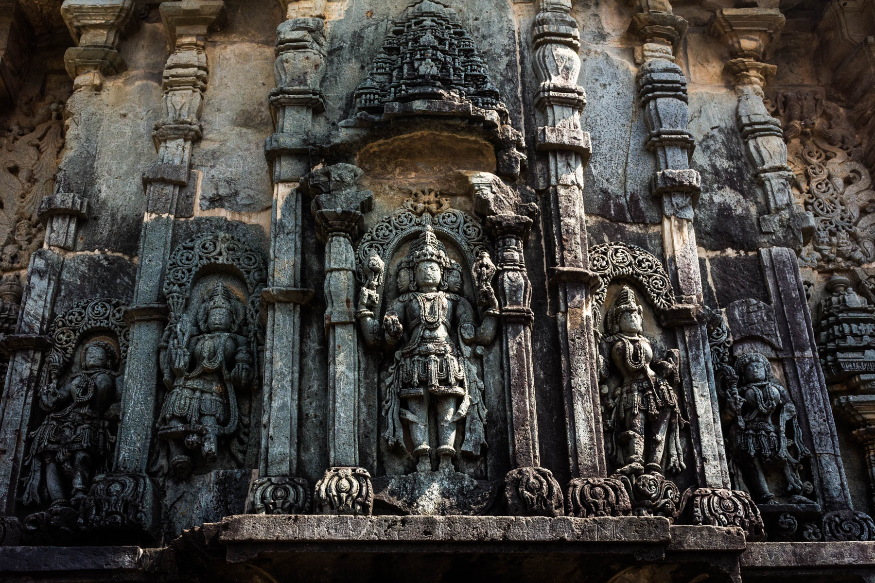 Off the beaten track places to visit in Karnataka, India - Detailed stone carvings on the Chennakesava temple - Lost With Purpose