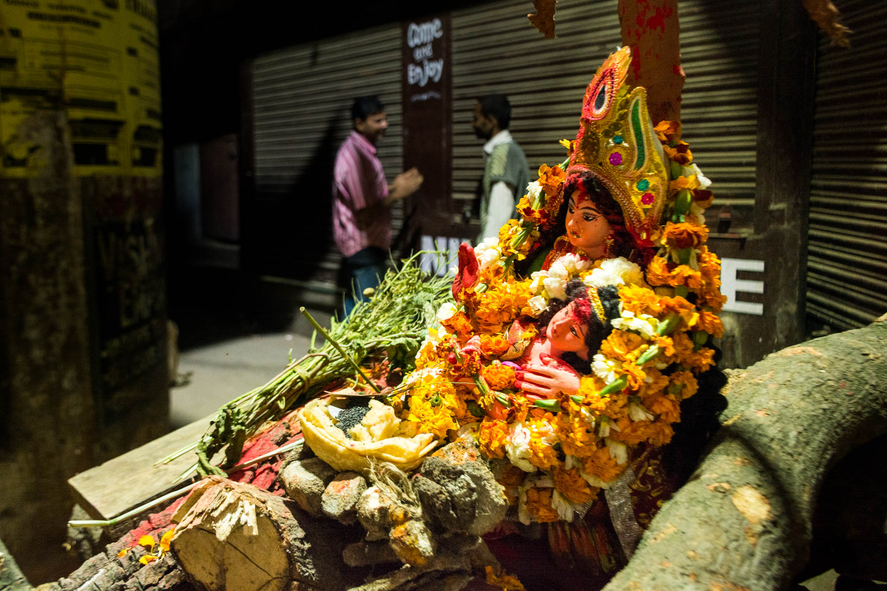What you need know about playing Holi in Varanasi, India - An effigy of Holika on a wood pile - Lost With Purpose