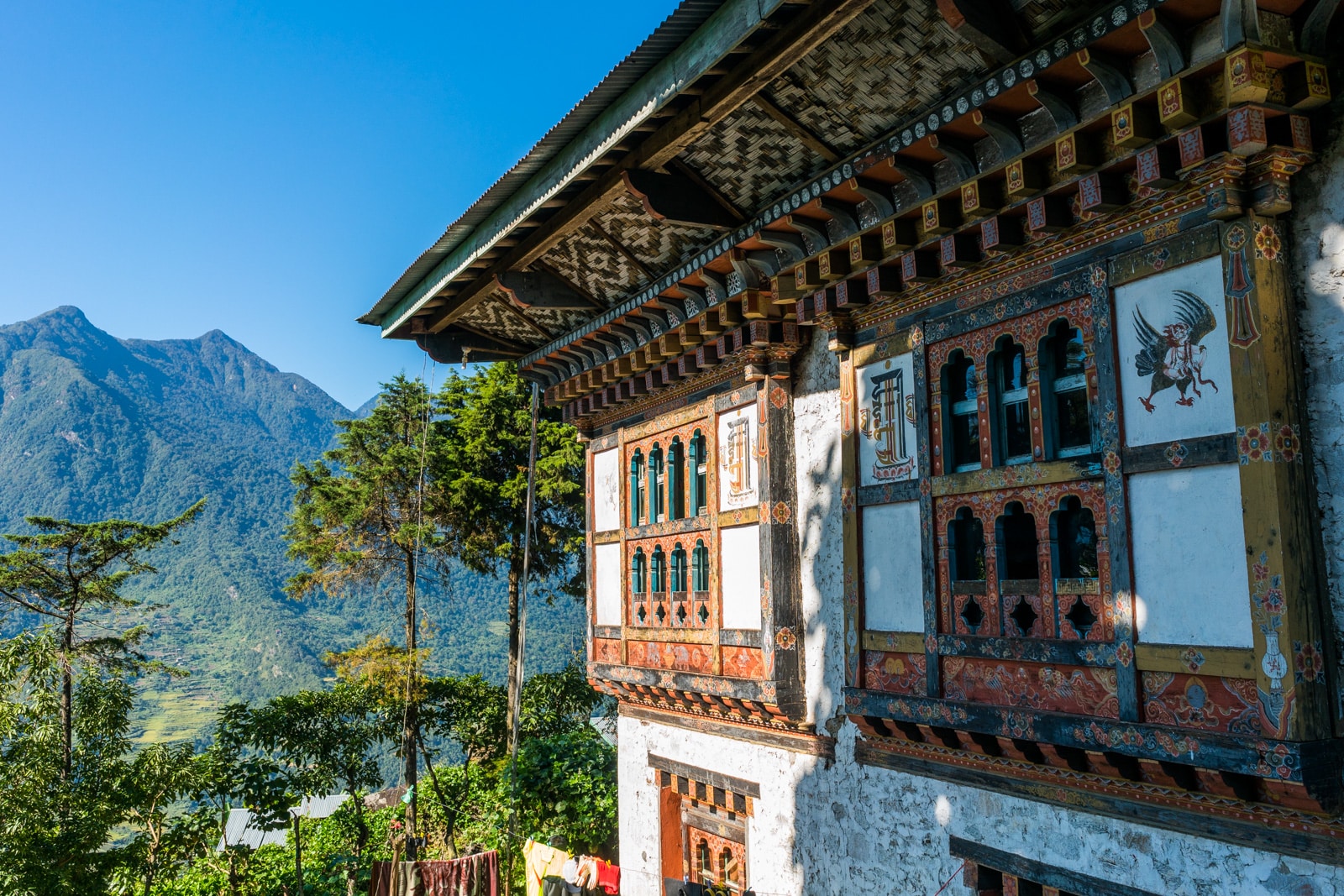 Off the beaten track places in Bhutan - A traditional Bhutanese house in Kuengarabten village - Lost With Purpose travel blog