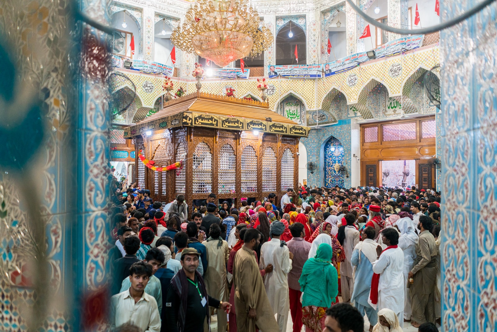 Sindh travel guide - Interior of the shrine of Lal Shahbaz Qalandar in Sehwan Sharif, Pakistan - Lost With Purpose travel blog