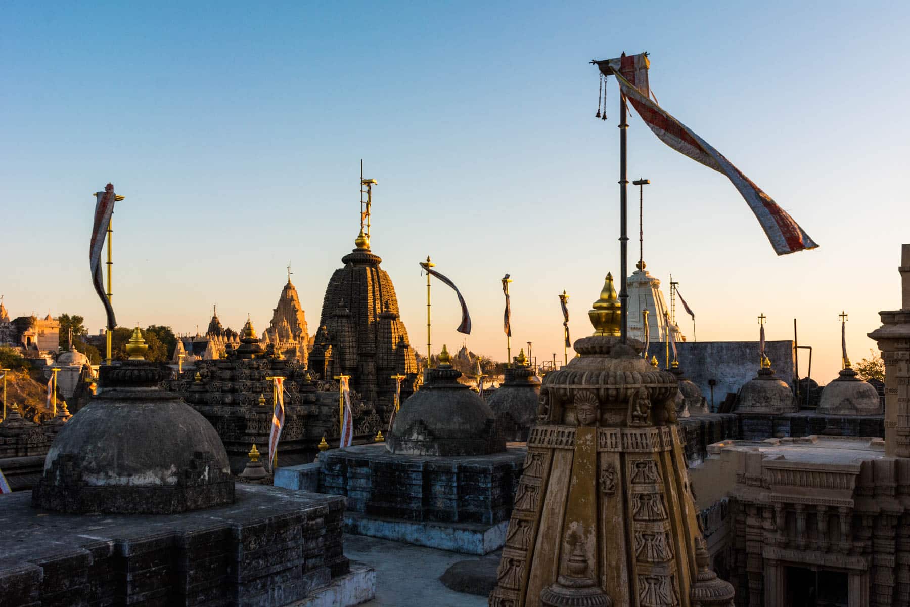 Ways of getting more off the beaten track while traveling - Jain temples at sunrise in Palitana, India - Lost With Purpose travel blog